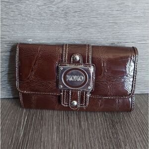 XOXO Vintage Brown Crocodile Print Wallet